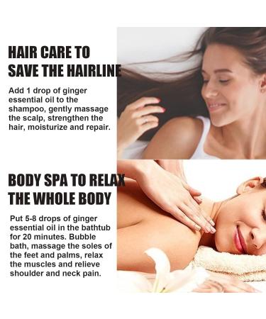 Anti-Cellulite Massage Oil - Natural Ginger Essential Oil for Weight Loss & Relaxation - Herbal Drainage Solution - Buy Online on GoSupps.com