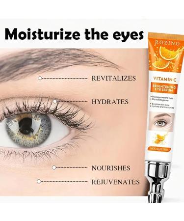 2PACK Vitamin C Brightening Eye Serum 20g/0.71oz Moisturizing & Hydrating For Massage Around Eyes Brightens Skin Tone Nourishes Delicate Eye Area (0.71OZ) 0.36 Ounce (Pack of 2) - Buy Online on GoSupps.com