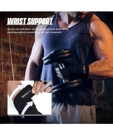 Premium Fitness Gloves for Men & Women | Wrist Protection & Perfect Grip - Ideal for Strength Training Weightlifting Bodybuilding & CrossFit - Gray XL - Buy Online on GoSupps.com