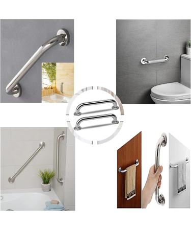iDocare 2 Pack 12 Inch Stainless Steel Shower Grab Bar Shower Grab Bars Bathroom Grab Bar Shower Handle Bath Handle Safety Hand Rail Support - Elderly Handicap Injury Senior Assist Bath Handle 30cm/12inch Shine - Buy Online on GoSupps.com
