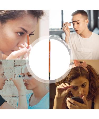 Eyebrow Pen Double Ended Eyebrow Pen Pencil Smudgeproof Long Lasting Eye Brown Makeup Makeup Brow Stylist Definer for Women and Girls Fovolat Milk Coffee - Buy Online on GoSupps.com