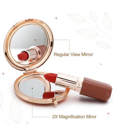 Chunful 20-Piece Rose Gold Compact Mirrors - Perfect for Makeup, Bachelorette Parties, and Wedding Gifts - Buy Online on GoSupps.com