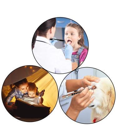 Shop Almocn 2-Piece LED Pen Lamp Set for Nurses - Reusable Medical Light with Pupil Teaching Ruler | Black & Gold - Buy Online on GoSupps.com