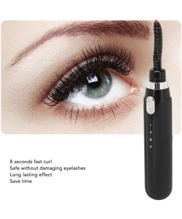 Qukaim Heated Lash Curler Heated Eyelash Curler Professional Intelligent Electric Lash Curler 3 Gears Temperature Rechargeable Black - Buy Online on GoSupps.com