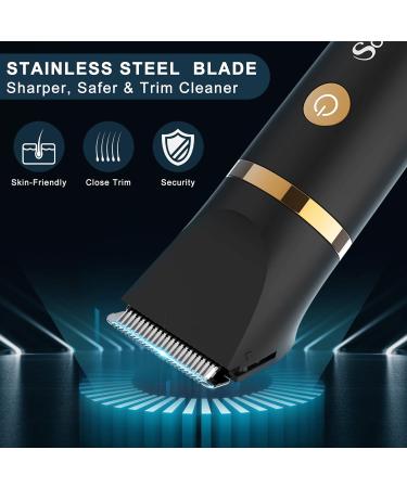 SCTTOMON 3-in-1 Waterproof Men's Body Razor & Ball Trimmer - Wireless Inguinal & Nose Hair Groomer - Buy Online on GoSupps.com