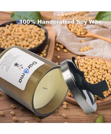 Daroma Scented Jar Candle - 100% Natural Soy Wax & Essential Oil | Long Burning Aromatherapy Candle for Relaxation | Perfect Gift for Bath Yoga Birthdays & Christmas - Lime Basil & Mandarin - Buy Online on GoSupps.com