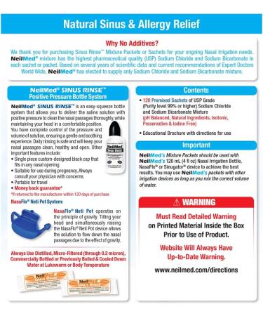 NeilMed SinusRinse 120 Paediatric Mixture Sachets - Buy Online on GoSupps.com