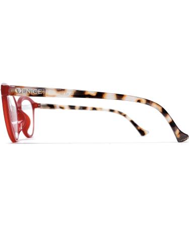 Buy Zenny Venice Red Reading Glasses +1.00 Diopters | Stylish & Comfortable | International Shipping - Buy Online on GoSupps.com