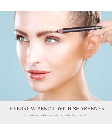 SKISUNO 8pcs Pencil Sharpener Eyebrow Pencil Coffee Wooden Makeup Pencil 1 count (Pack of 1) Coffee - Buy Online on GoSupps.com