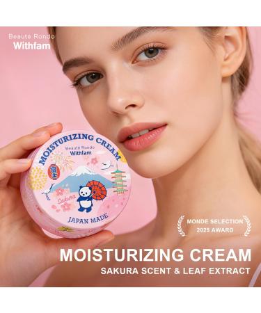 Beaute Rondo Withfam Moisturizing Cream Delicate Sakura Scent Made in JAPAN Net Wt. 2.65 oz (75 g) - Buy Online on GoSupps.com