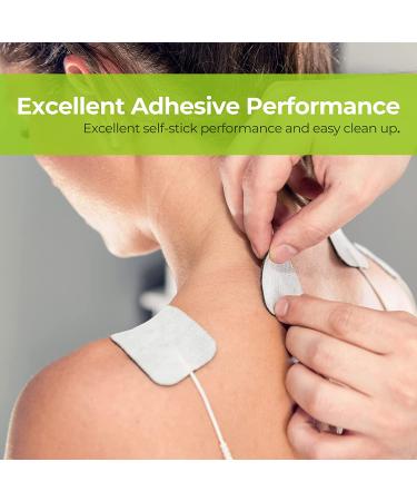 AUVON TENS Unit Pads 2x4 (10 Pcs) - Latex-Free Electrode Patches for Electrotherapy - Buy Online on GoSupps.com