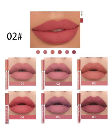 Shop 6-Piece Waterproof Matte Lip Gloss Set - Non-Stick Liquid Lipstick for Women | Perfect Gift! - Buy Online on GoSupps.com