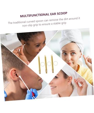 PartyKindom Ear Cleaning Supplies 3pcs Earwax Removal Tools Non-Slip Design for Dry and Oily Earwax - Buy Online on GoSupps.com