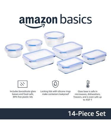 Amazon Basics Airtight Glass Food Storage Container Set with BPA-Free & Locking Plastic Lids & Dr. Beckmann Carpet Stain Remover | Removes New and Dried-in Stains | Includes Applicator Brush 7 + Carpet Stain Remover 650ml - Buy Online on GoSupps.com