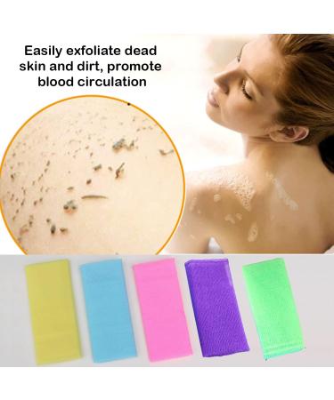 Paifeancodill nylon exfoliating bath towel 5 Pcs Korean Back Wash bath towel 35 Inch Skin Beauty bath towel Body Scrubber Net Washcloth Back Scrubber For Shower Cloth Skin Scrubber Exfoliating Cloth - Buy Online on GoSupps.com