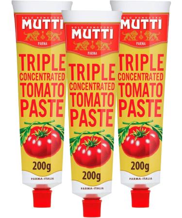 Tomato Puree Bundle with Mutti Triple Concentrated Tomato Puree 200g x3 (Pack of 3) - Buy Online on GoSupps.com