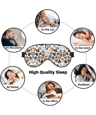 Shop SSIMOO Dog Soft Sleep Eye Mask - Breathable Eye Patch for Women | Perfect Travel & Relaxation Accessory - Black - Buy Online on GoSupps.com
