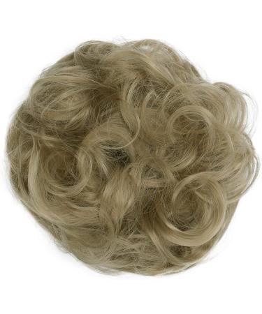 CAISHA by PRETTYSHOP Messy Scrunchie Bun Voluminous Wavy Hairpiece Dark Blonde #24A - Heat-Resistant Synthetic Fibres | G19A - Buy Online on GoSupps.com