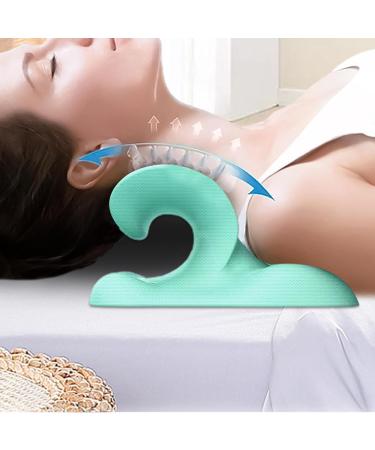Neck Support Pillow C-Curve Pillow Design Neck Stretcher | Elastic Base Neck Support Traction Equipment with 2 Stretching Modes - Buy Online on GoSupps.com