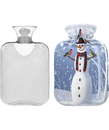Christmas Snowman Hot Water Bottle - 1L Cozy Pain Relief & Bed Warmer for Women | Ideal Holiday Gift - Buy Online on GoSupps.com