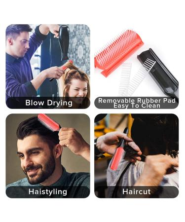 Detangling Nylon Bristle Hair Brush & Mist Spray Set for Women | Styling Tools for Curly & Straight Hair | MRTREUP 9-row Brush | Black - Buy Online on GoSupps.com