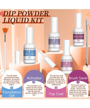Saviland Dip Powder Nail Kit- 20 Colors for Fall Nail Art | Base&Top Coat, Activator, Brush Saver | French & Halloween Nails Design | Manicure Tool Set - Buy Online on GoSupps.com