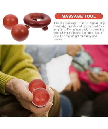 Gleavi Hand Tools Set | 2-Piece Massage Roller & Face Massage Device | Wood Massage Tools for Relaxation | Hand Exercise Balls & Neck Massager - Buy Online on GoSupps.com