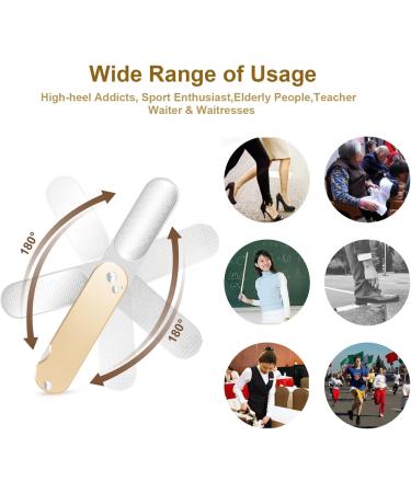 Foldable Foot Rasp File Callus Remover 3 in 1 Stainless Steel Pedicure Foot Scraper with 3 Sides to Remove Cracked Heels Hard Skin Smooth Feet Can Be Used Wet or Dry Skin(Champagne) - Buy Online on GoSupps.com