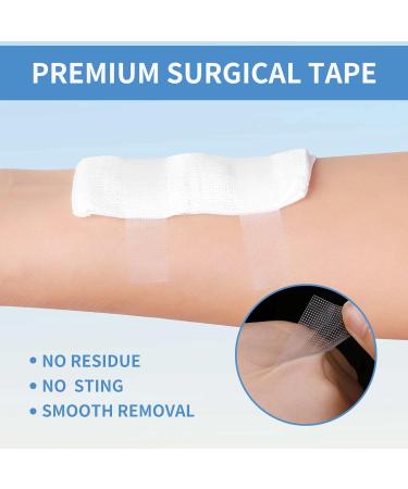 Transparent Medical Tape - 6 Roll Pack | Gentle Adhesion Surgical Tape for Sensitive Skin | Ideal for Wound Care & First Aid Supplies - Buy Online on GoSupps.com