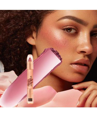 for Cheeks - 2 in 1 Double Stick with Brush | WateMakeup Long Lasting Lip Tint Eye Shadow Makeup Stick for Women Tmay 04# - Buy Online on GoSupps.com