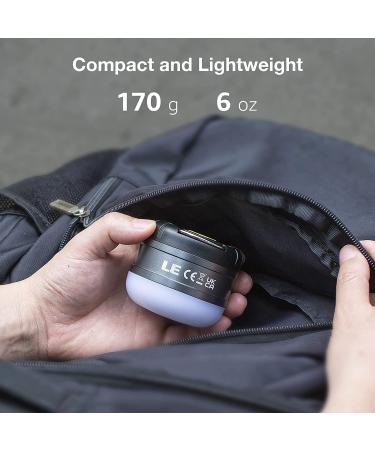 LE LED Camping Lantern Rechargeable 310LM | 5 Light Modes, Power Bank, Waterproof | Mini Flashlight for Hurricane Emergency, Outdoor, Hiking | Magnetic Base | Home, Car - Buy Online on GoSupps.com