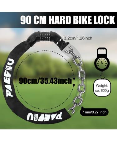 High-Security 5-Digit Number Lock Chain Bicycle Lock - 7x900mm for Bikes eBikes & Motorcycles - Durable & Safe Black Lock - Buy Online on GoSupps.com