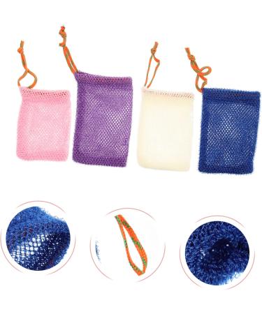 WOONEKY 8pcs Soap Bag Foaming Net Small Mesh Bag Natural Soap Bar Soap Holder Soap Exfoliating Bags Nylon - Buy Online on GoSupps.com