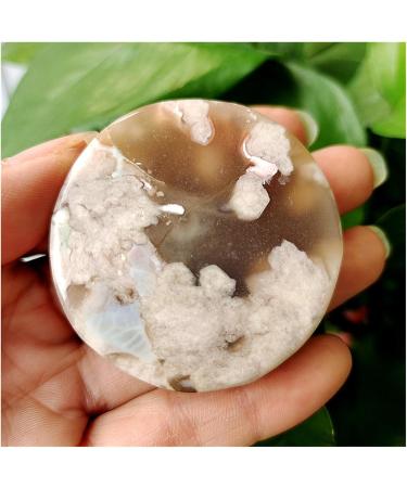 Natural Stone Cherry Blossom Agate Bracelet Heart Palm Stone Shaman Feng Shui Crystal Room Ornament Gemstones and Crystal (Color : 60-70g) - Buy Online on GoSupps.com