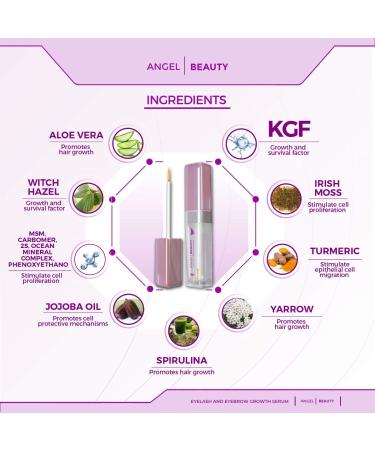 Natural Eyelash Growth Serum - Vegan, Cruelty-Free, Clinically Tested Formula for Long, Thick Lashes & Brows | Hypoallergenic & Sulfate-Free - Buy Online on GoSupps.com