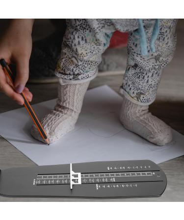DOITOOL 2pcs Shoe Measurement Ruler - Feet Size Measurer for Adult Kids - Plastic Foot Measuring Device - US Standard Shoe Sizer - Buy Online on GoSupps.com