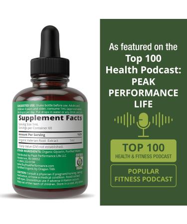 USDA Organic Valerian Root Liquid Drops Supplement. Vegan Extract Tincture for Relaxation Sleep Calm. Great Alternative to Valerian Capsules. Zero Sugar Gluten Free Supplements for Women and Men - Buy Online on GoSupps.com