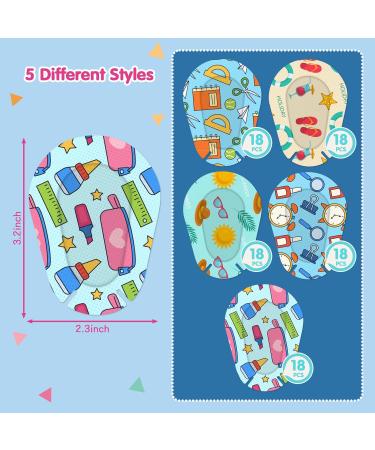 30pcs Cute Kids Adhesive Eye Patches - Breathable Light Blocking Bandages for Toddlers | International Shipping - Buy Online on GoSupps.com