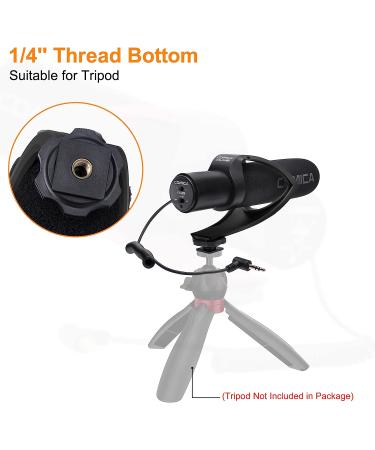 Comica CVM-V30 PRO Super-Cardioid Shotgun Video Microphone for DSLR Camera - Black - Buy Online on GoSupps.com