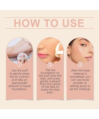 Rosetimes Brightening Moisturizing Foundation Waterproof Foundation Lean Air Cushion Cream Five Vitamin C Five Vitamin C Toning Cream Tinted Skin Perfector (21# White) - Buy Online on GoSupps.com