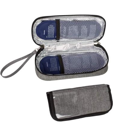 Apollowalker Cooler Bag for Insulin & Medications - Gray | Diabetic Syringe Carrier | International Shipping Available - Buy Online on GoSupps.com