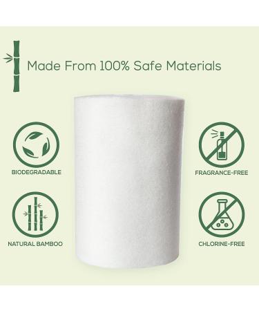 Biodegradable Bamboo Diaper Liners 600 sheets 6 rolls x 100 sheets For Cloth Baby Diapers Disposable Unscented 30cm x 15cm Sheets Fragrance Free Chlorine Free Diaper Insert o1baby - Buy Online on GoSupps.com