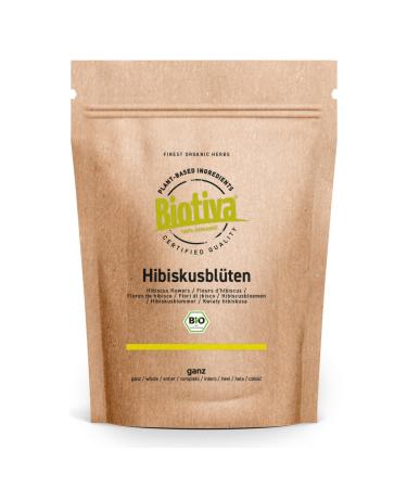 Th la fleur d'hibiscus Bio 100g - Th de haute qualit s ch - Mis en bouteille et contr l en Allemagne - Biotiva