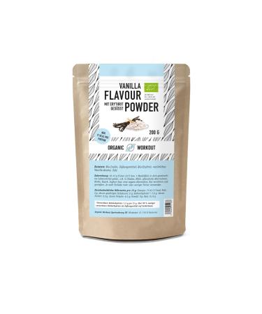 Organic vanilla taste powder - delicious taste and sweetness - without artificial sweeteners versatile for food & drinks - Flavor Powder - Organic Workout (1 Series) Vanilla 1 Series