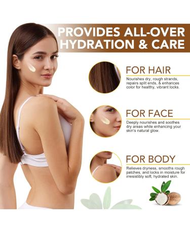 Pure Shea Butter Unrefined Face & Body Butter for Women and Men- Natural Vitamin A E & F - Long-Lasting Hydration for Dry Skin Hair Care 7.8 oz - Buy Online on GoSupps.com