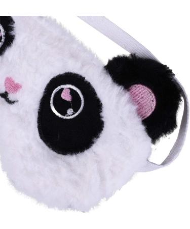 Ulife Mall Cute Panda Sleeping Mask | Soft Fluffy Plush Blindfold for Funny Novelty Sleep | Eye Cover Eyeshade for Girls Boys Women Men Kids | Perfect for Night Nap, Travel & Meditation - Buy Online on GoSupps.com