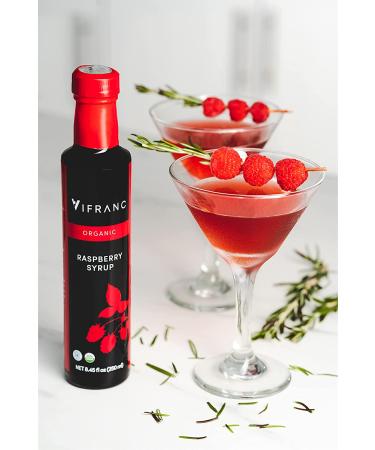 Vifranc Organic Raspberry Fruit Syrup 250 ML - Pack of 2 - Buy Online on GoSupps.com