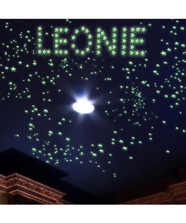 Glow in The Dark Stars Decals 633 Pcs - Luminous Dot 3D Starry Stickers for Ceiling and Wall Decor - Kids Bedroom Green - Buy Online on GoSupps.com