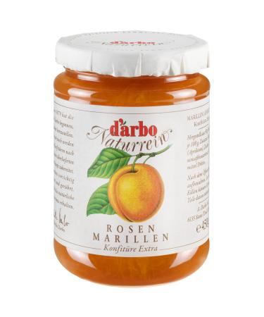 Darbo Naturrein Roseniafe (apricot) jam |6 x 450g |High fruit content |Pure and natural aroma apricots (apricots)