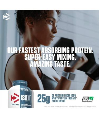 Dymatize ISO 100 Vanilla Whey Protein Isolate Powder - 5lb Package - Buy Online on GoSupps.com